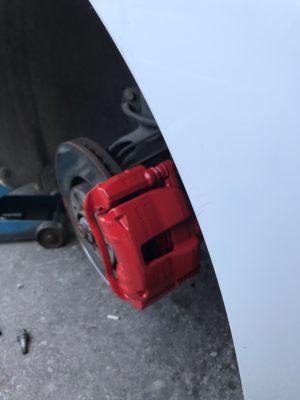 Red Brake Caliper Lacquer